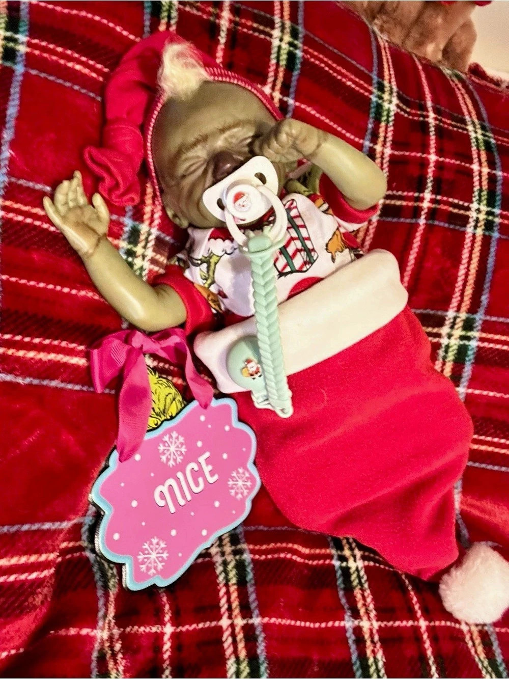 Marita Winters Huggable Grinchy Reborn Baby with COA